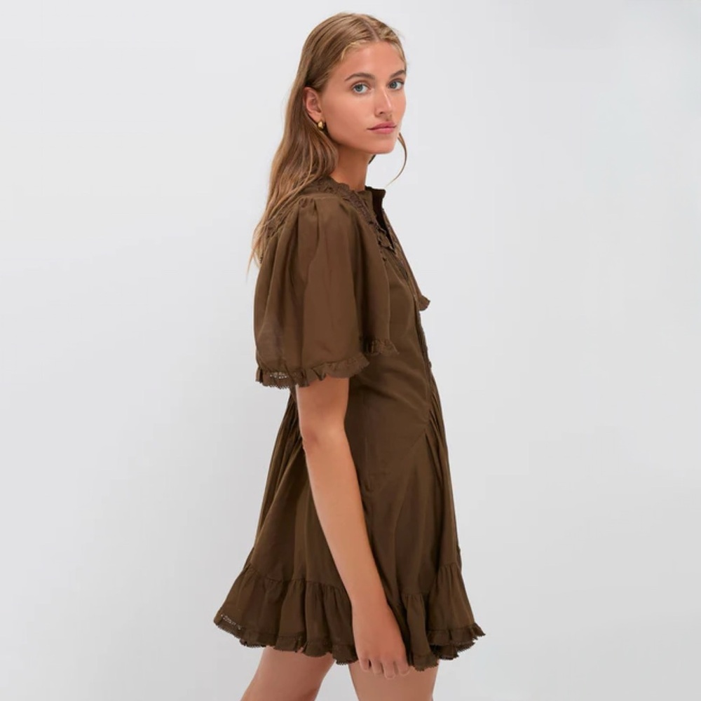 NWT Isabel Marant Ruffled Boho Celyana Mini Dress - Picture 7 of 15